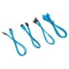 Corsair - Kit d'extension gainé pour panneau avant (30 cm) - Bleu