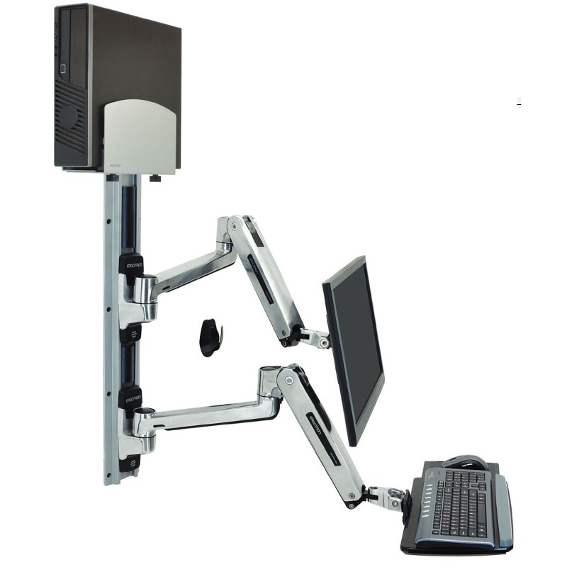 Ergotron Station murale assis-debout LX pour PC compact (45-359-026)