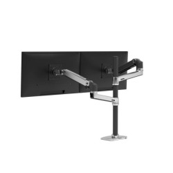 Ergotron Bras LX Double Colonne Haute Aluminium