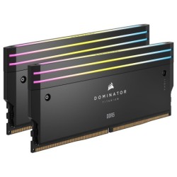 Corsair Dominator Titanium DDR5 RGB 32 Go (2 x 16 Go) 7200 MHz CL34 - Noir