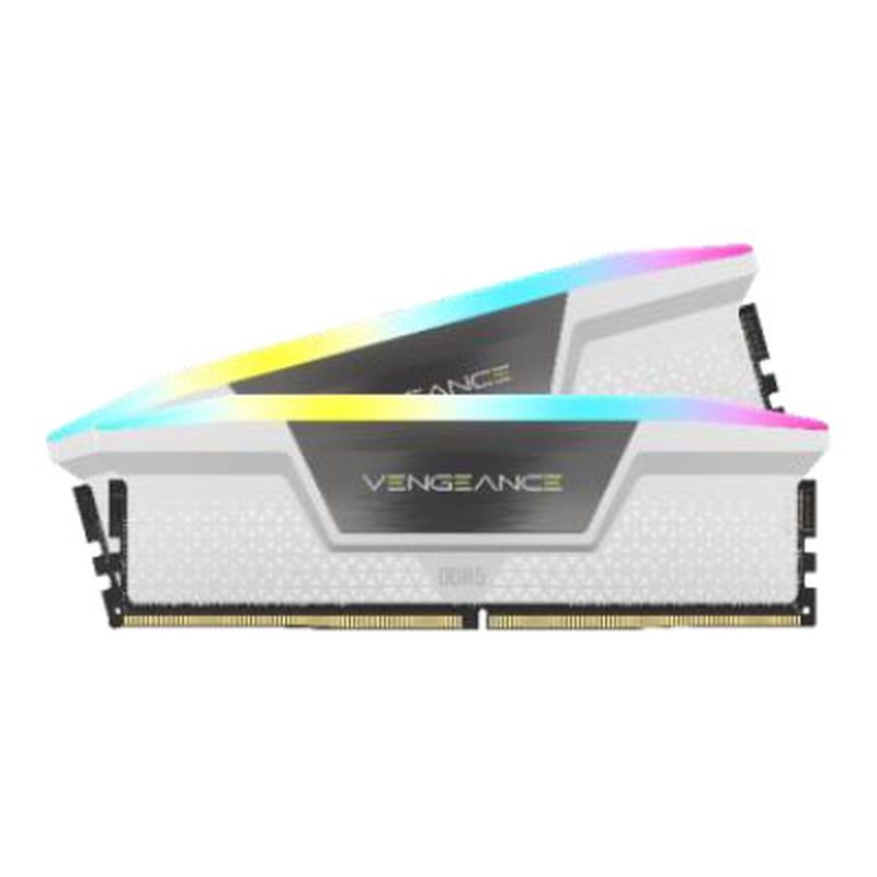 Corsair Vengeance RGB DDR5 32 Go (2 x 16 Go) 5200 MHz CL40 - Blanc