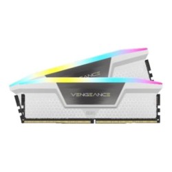 Corsair Vengeance RGB DDR5 64 Go (2 x 32 Go) 6000 MHz CL30 - Blanc