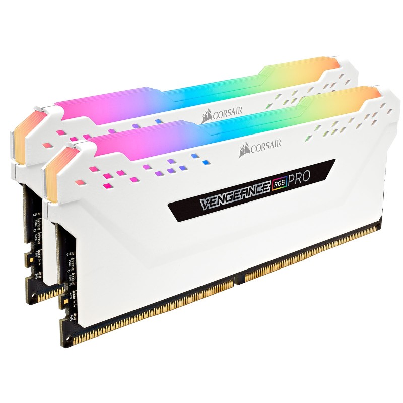 Corsair Vengeance RGB PRO Series 16 Go (2x 8 Go) DDR4 3200 MHz CL16 Blanc