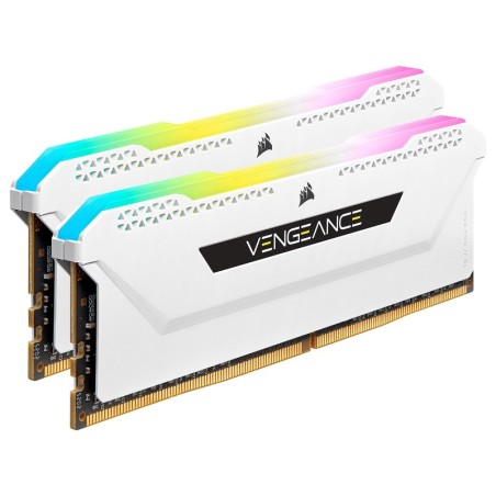 Corsair Vengeance RGB PRO SL Series 16 Go (2 x 8 Go) DDR4 3600 MHz CL18 - Blanc