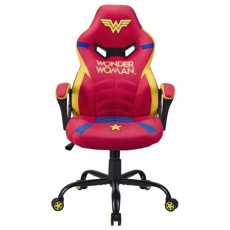 Wonder Woman - Siège gamer junior - Rouge