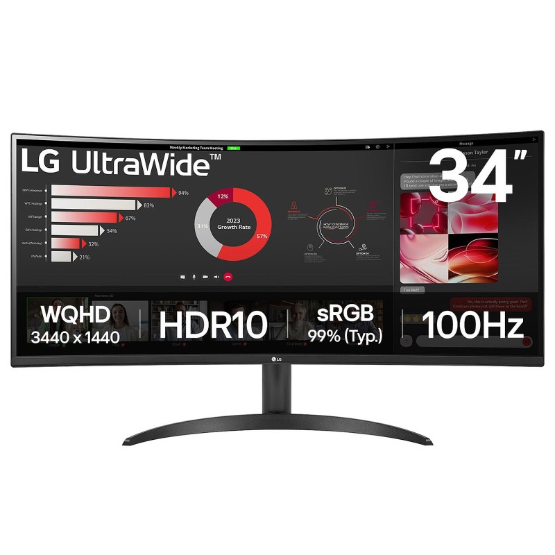 LG 34" LED - UltraWide 34WR50QK-B