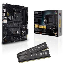 ASUS TUF GAMING B550-PLUS + Textorm 16 Go (2 x 8 Go ) DDR4 3600 MHz CL18