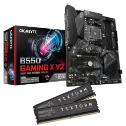 Gigabyte B550 GAMING X V2 + Textorm 16 Go (2 x 8 Go ) DDR4 3600 MHz CL18