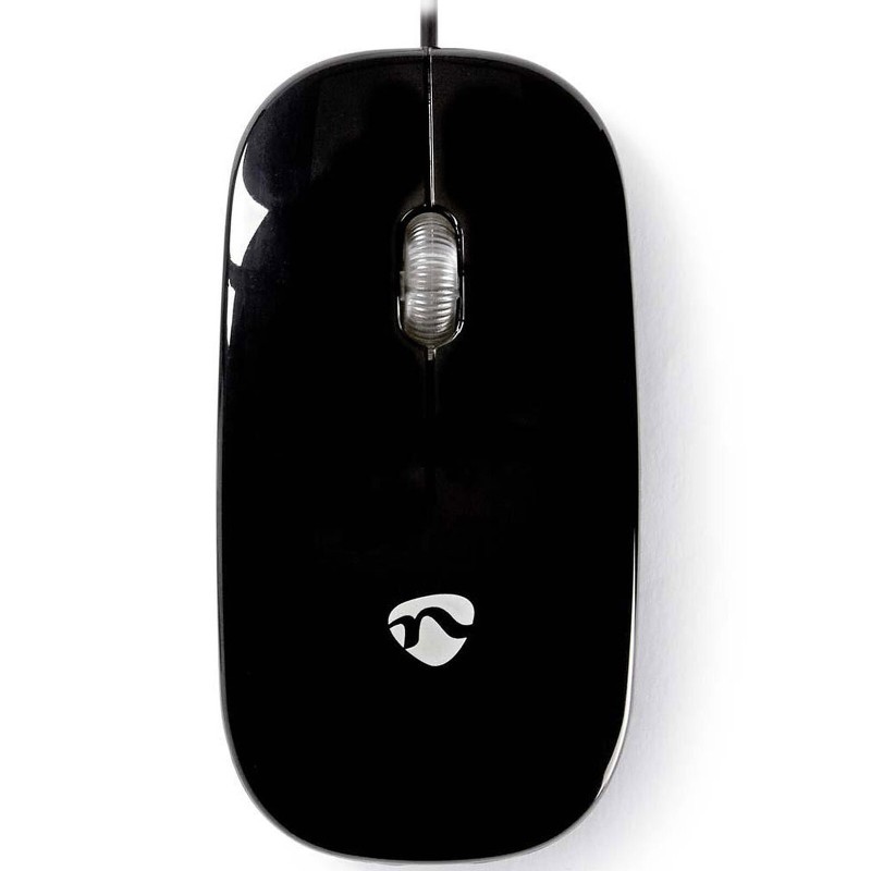 Nedis Wired Optical Mouse Noir