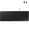 Cherry Lot de 5x Stream Keyboard (noir) - AZERTY Français