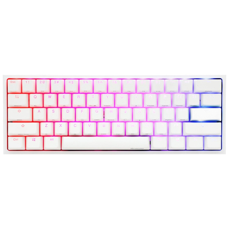 Ducky Channel One 2 Mini RGB Blanc (Cherry MX RGB Brown)