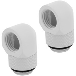 Corsair Hydro X Series XF Embout 90° rotatif - Blanc (x 2)