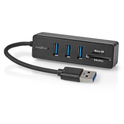 Nedis Hub USB 3.0 + Lecteur carte (micro)SD