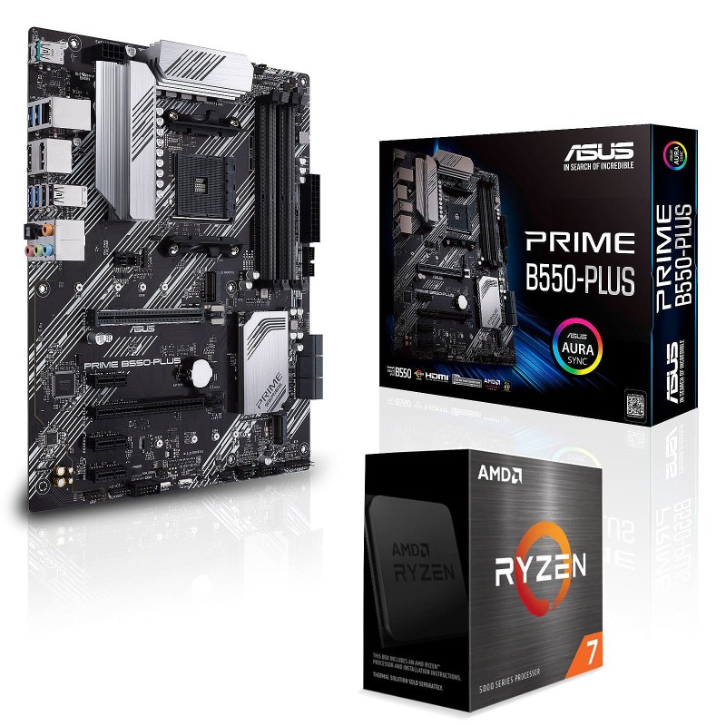 Kit Upgrade PC AMD Ryzen 7 5800X ASUS PRIME B550-PLUS