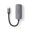 Nedis adaptateur Multi-Ports USB-C vers USB USB-C et HDMI - 10 cm - Gris